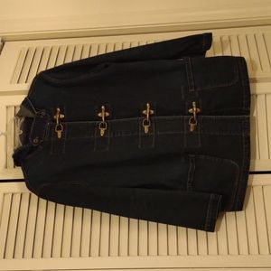 1x Ralph Lauren Denim jacket with elaborate hardware. Long sleeve. Hooded